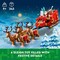 Santa’s Sleigh Christmas Toy Building Set for Kids Ages 9-13, Comes with a Santa Figurine & Reindeer, Gift for Boys and Girls, Holiday Home Decor, 40499